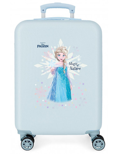 2941121 ABS SUITCASE 55CM 4W. FROZEN MAGIC ICE BLUE